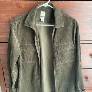 Dark Green Corduroy Jacket | Model is 5”8 155 Pounds
